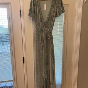 Baltic born dusty sage wrap dress XL